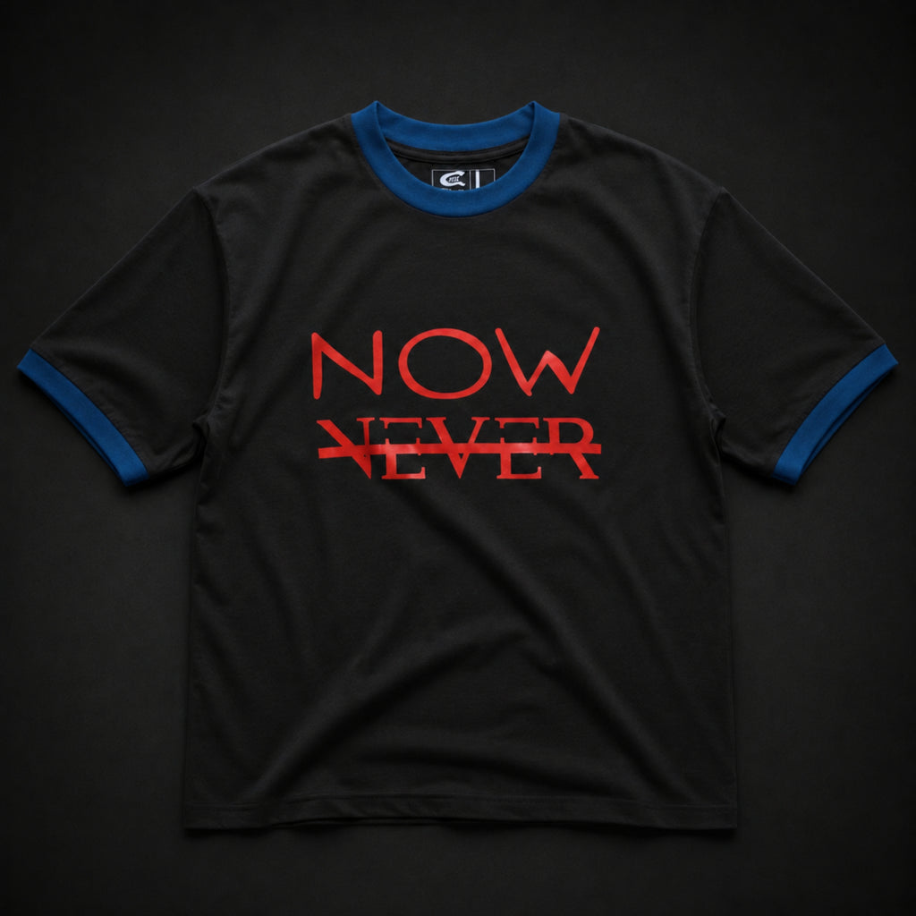 "Now or Never" Soul Oversized Ringer Tee
