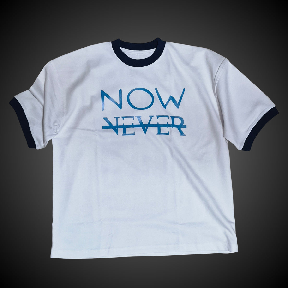 "Now or Never" Signature Oversized Ringer Tee