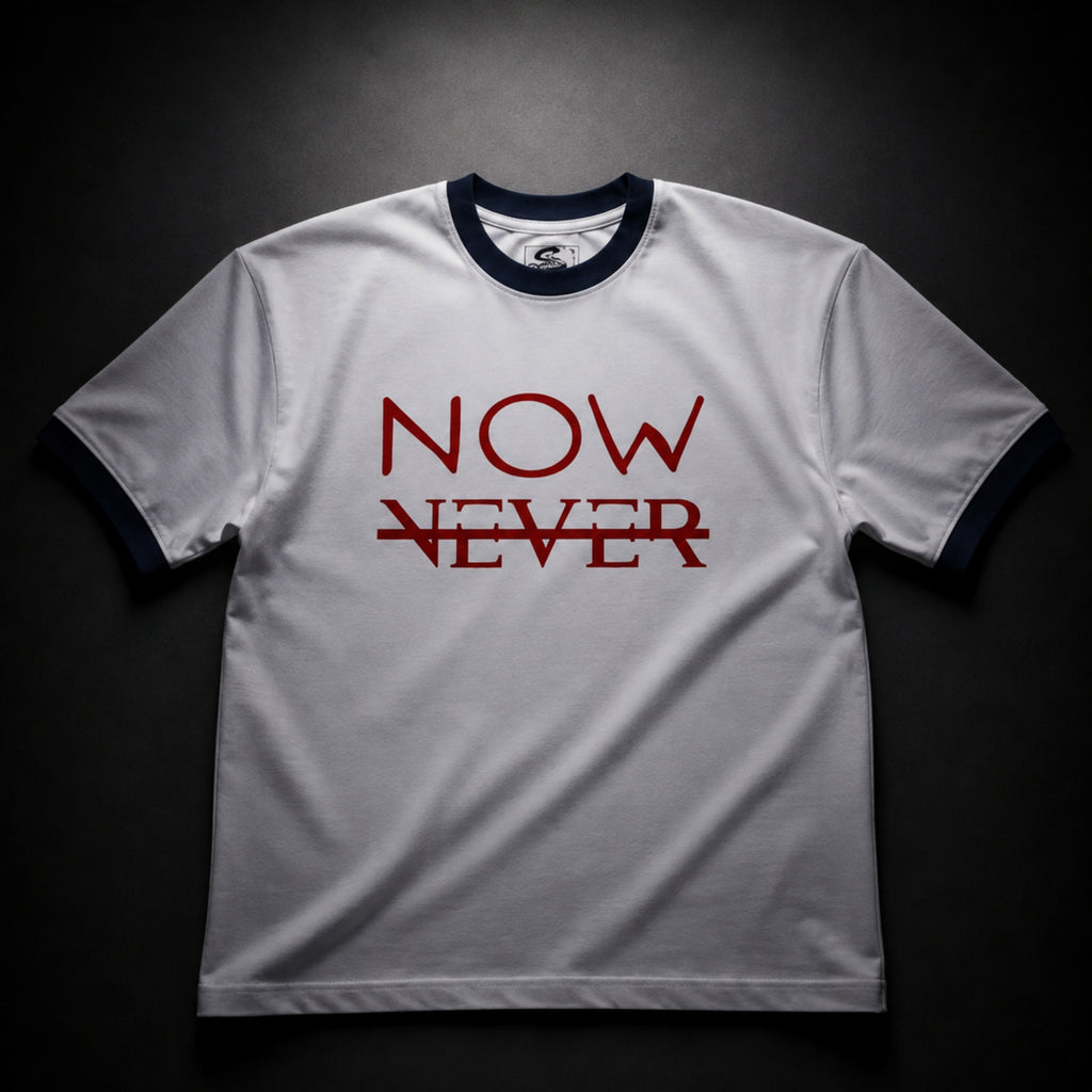 "Now or Never" Signature Oversized Ringer Tee