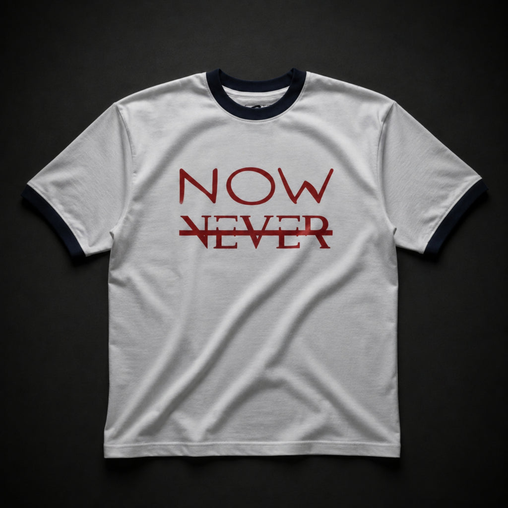 "Now or Never" Signature Oversized Ringer Tee