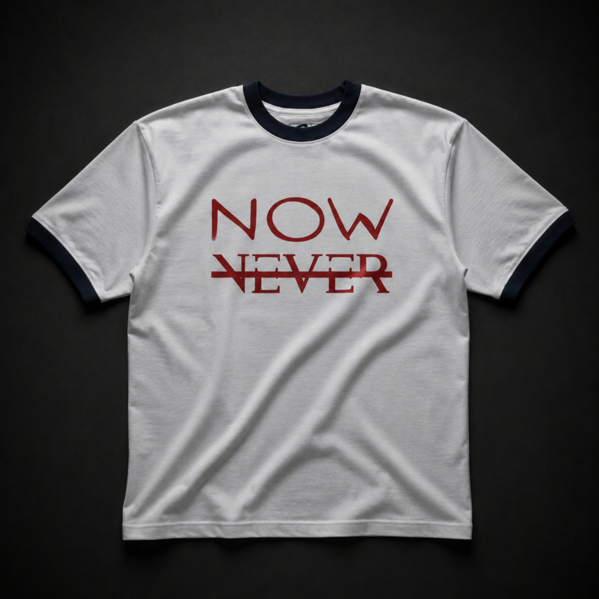 "Now or Never" Signature Oversized Ringer Tee