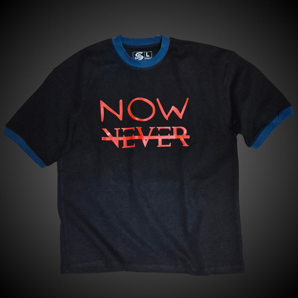 "Now or Never" Soul Oversized Ringer Tee