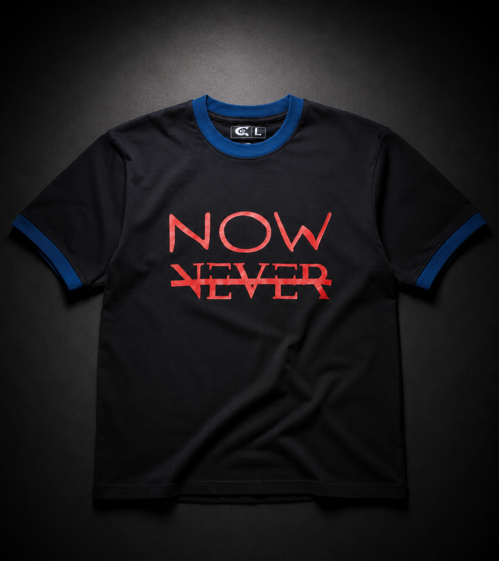"Now or Never" Signature Oversized Ringer Tee