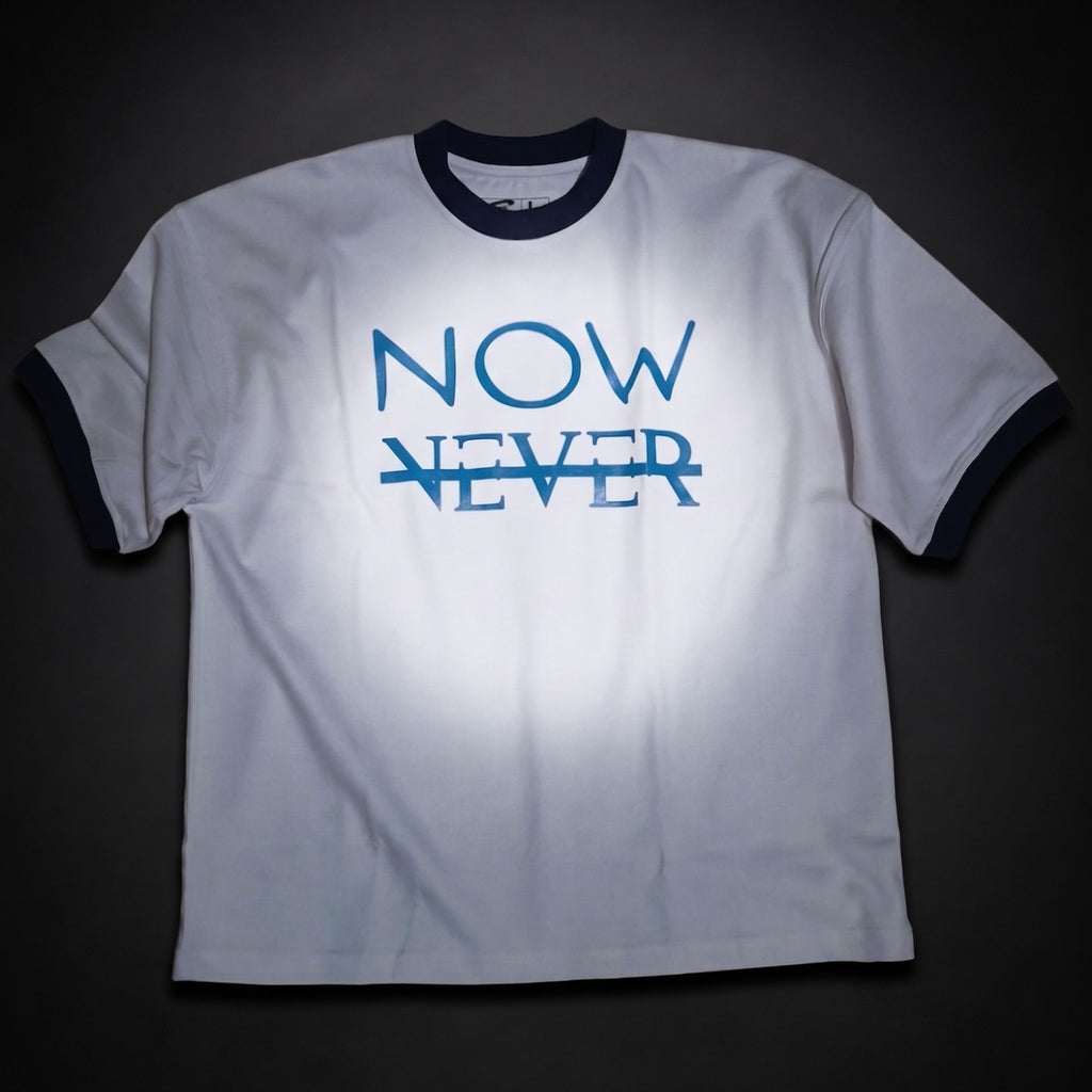 "Now or Never" Signature Oversized Ringer Tee